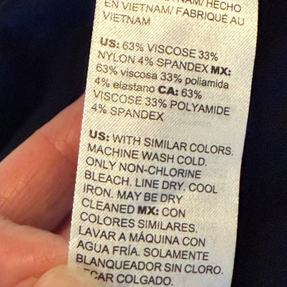 Chico’s Size 1 Navy Leggings Pants - Picture 8 of 9